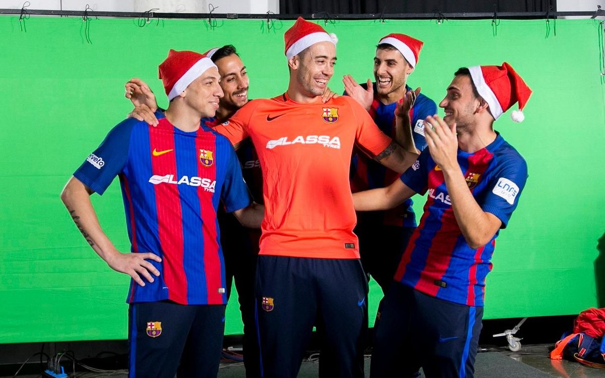 El making of de la felicitació de Nadal del Barça Lassa de Futbol Sala