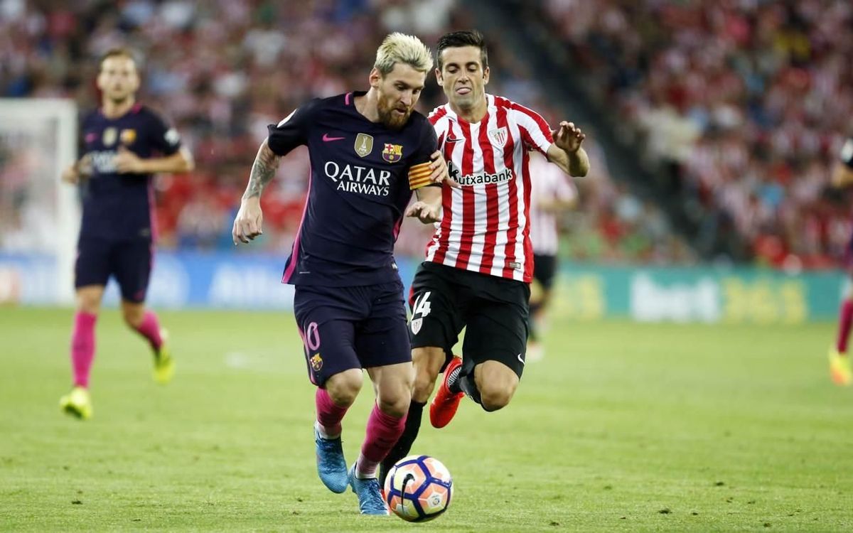 Leo Messi, con molestias en el adductor izquierdo