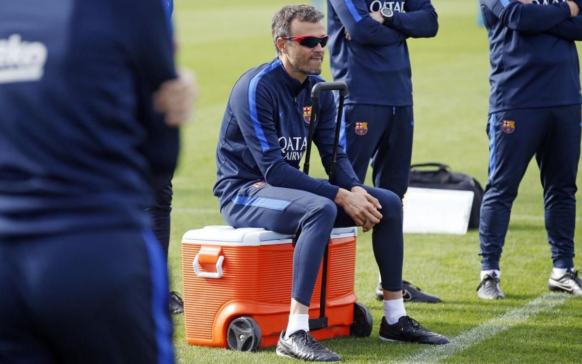 FC Barcelona manager Luis Enrique expects maximum intensity