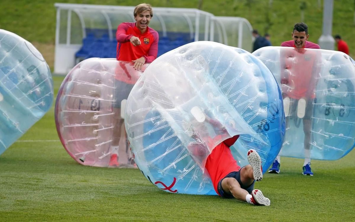 El entrenamiento más lúdico para despedirse de St. George's Park