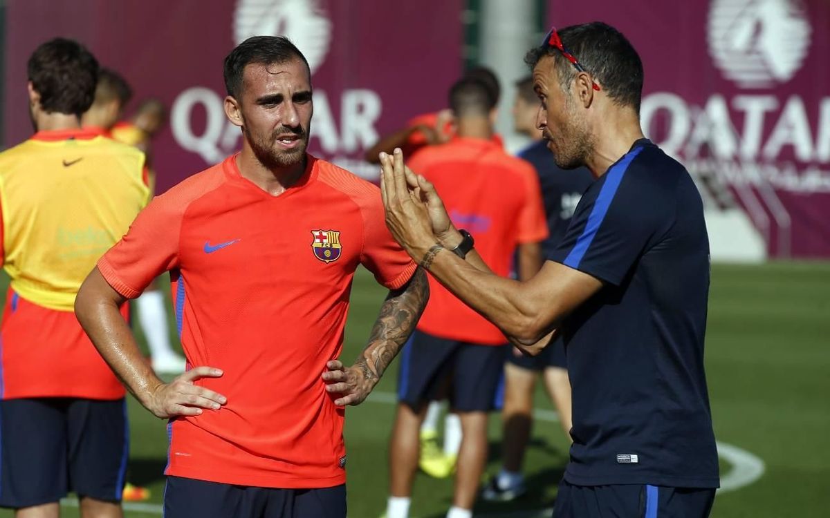 Alcácer trains for first time at FC Barcelona