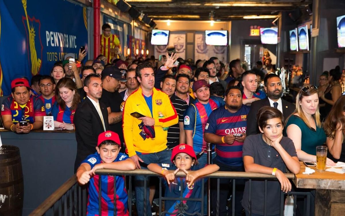 FC Barcelona Supporters Club in New York City receives Club delegation at Smithfield Hall