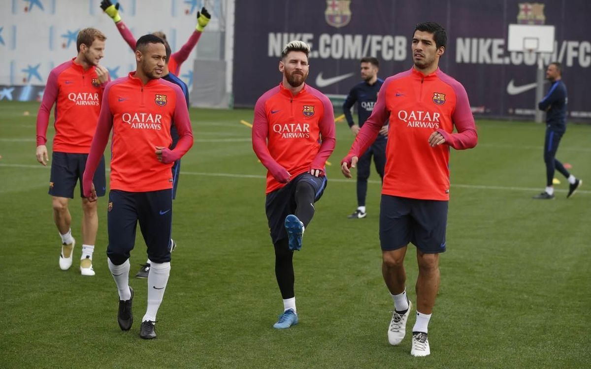 FC Barcelona squad prepare for Granada