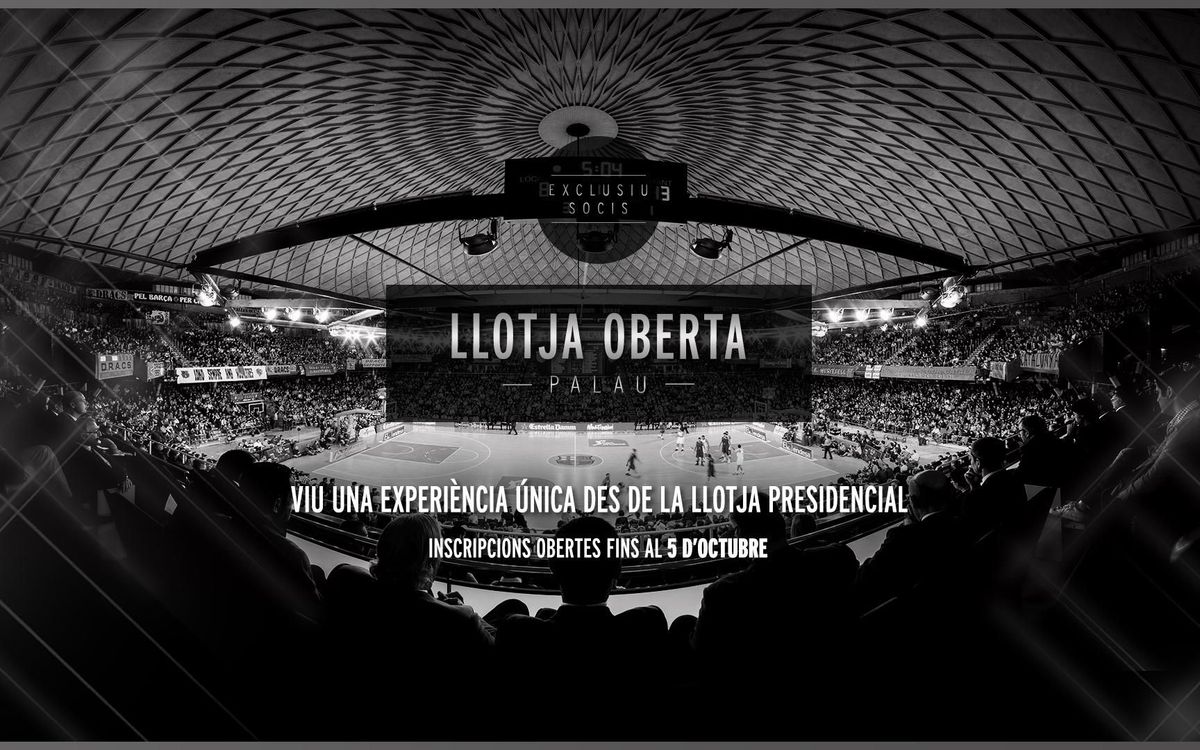 Darrers dies per apuntar-se al sorteig de la Llotja Oberta Palau