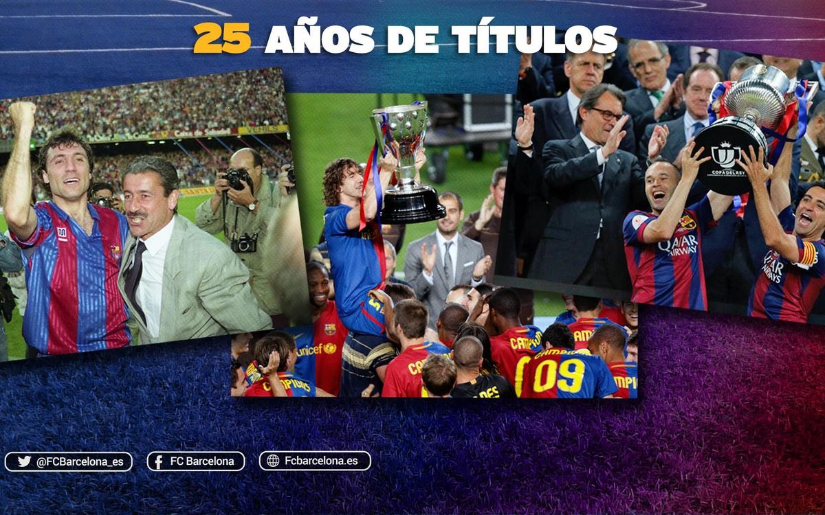 25 años de títulos culés