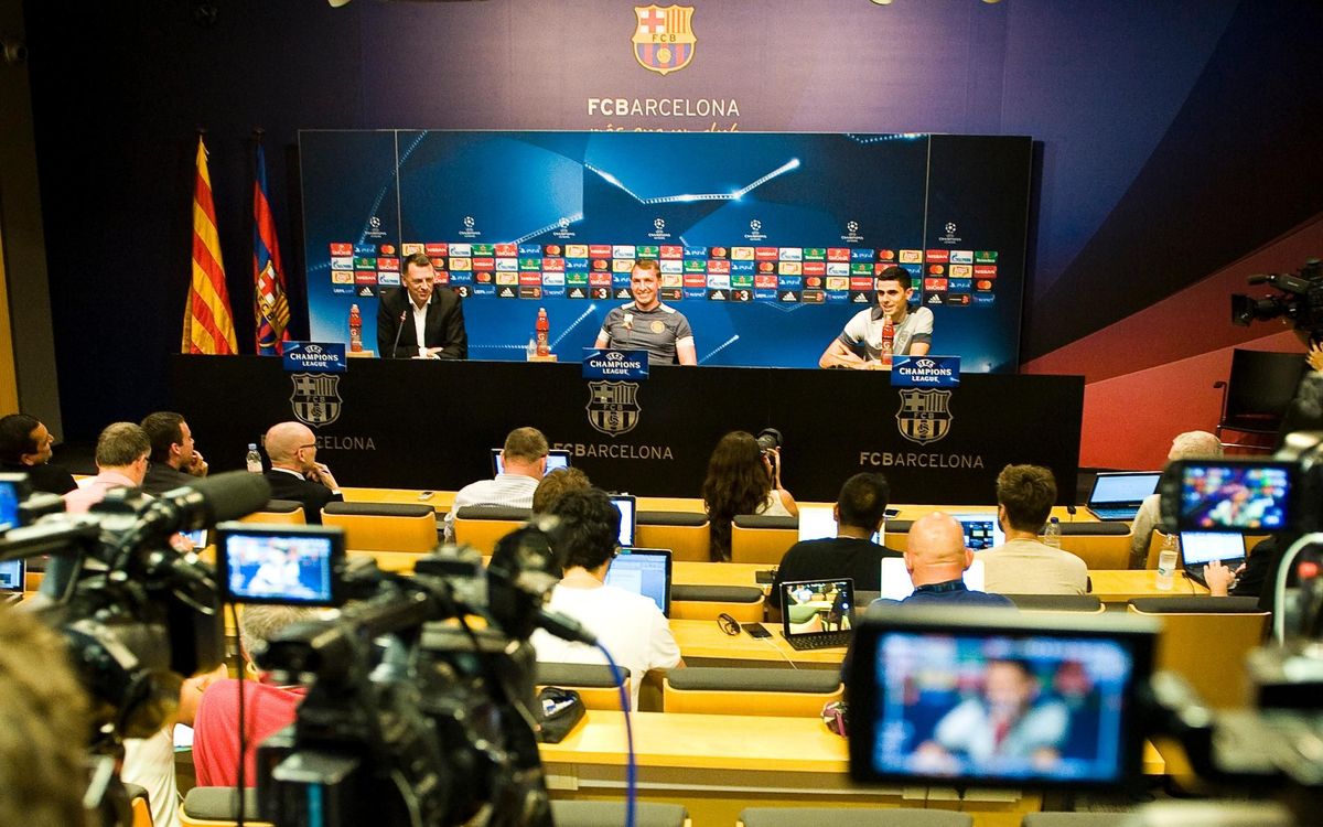 Inside view of the build-up to FC Barcelona v Celtic FC