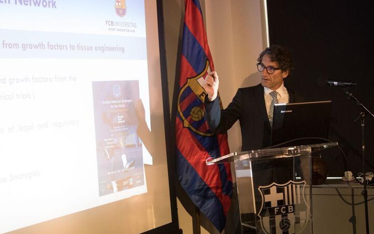 Jordi Monés explica l'FCB Universitas als Estats Units