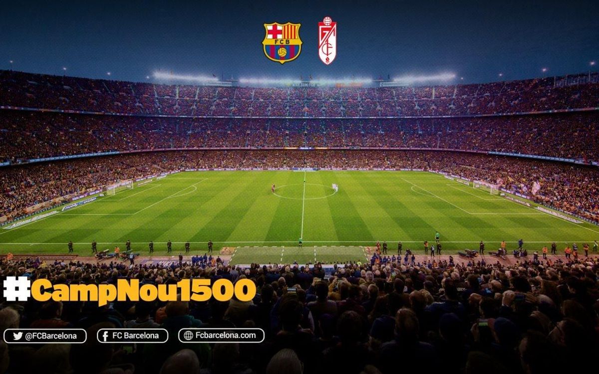 FC Barcelona v Granada marks 1,500th competitive fixture at Camp Nou