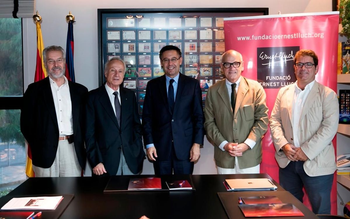 El FC Barcelona i la Fundació Ernest Lluch prorroguen el seu acord de col·laboració