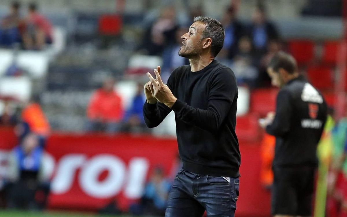 Luis Enrique: “He vist un bon rendiment de tots els jugadors”