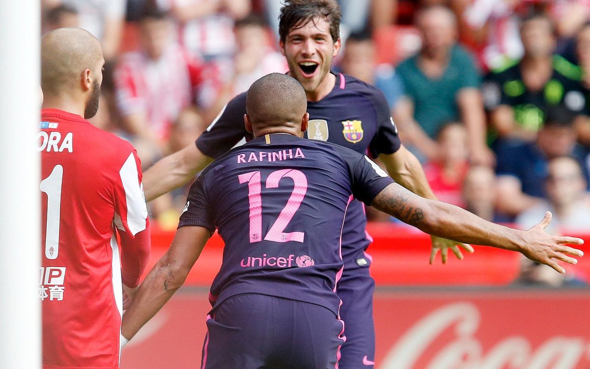 Sporting Gijón - FC Barcelona: Letales en El Molinón (0-5)