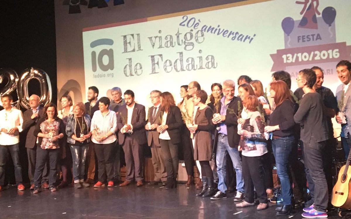 El Barça, present a la festa de celebració del 20è aniversari de FEDAIA