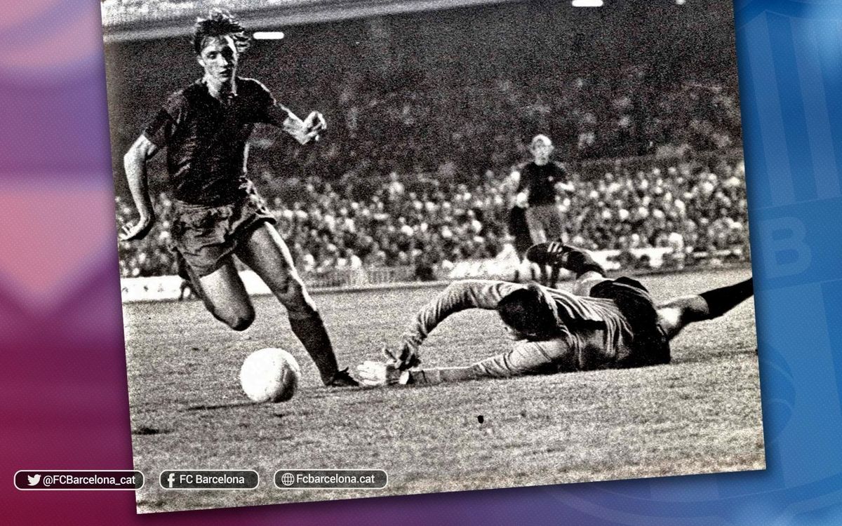 Se cumplen 43 años del debut de Cruyff con el Barça
