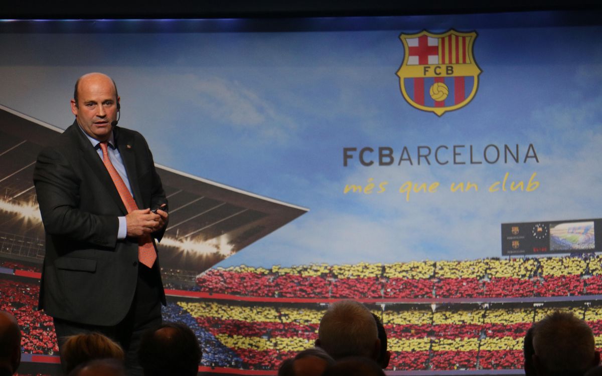 Òscar Grau, CEO del FC Barcelona, presenta el organigrama del club
