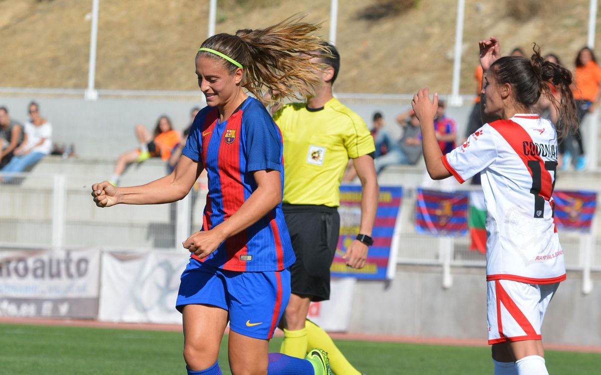 Rayo Vallecano - FCB Femení: Golejada que val un liderat (0-4)