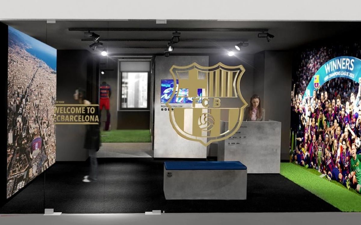 FC Barcelona lands in New York