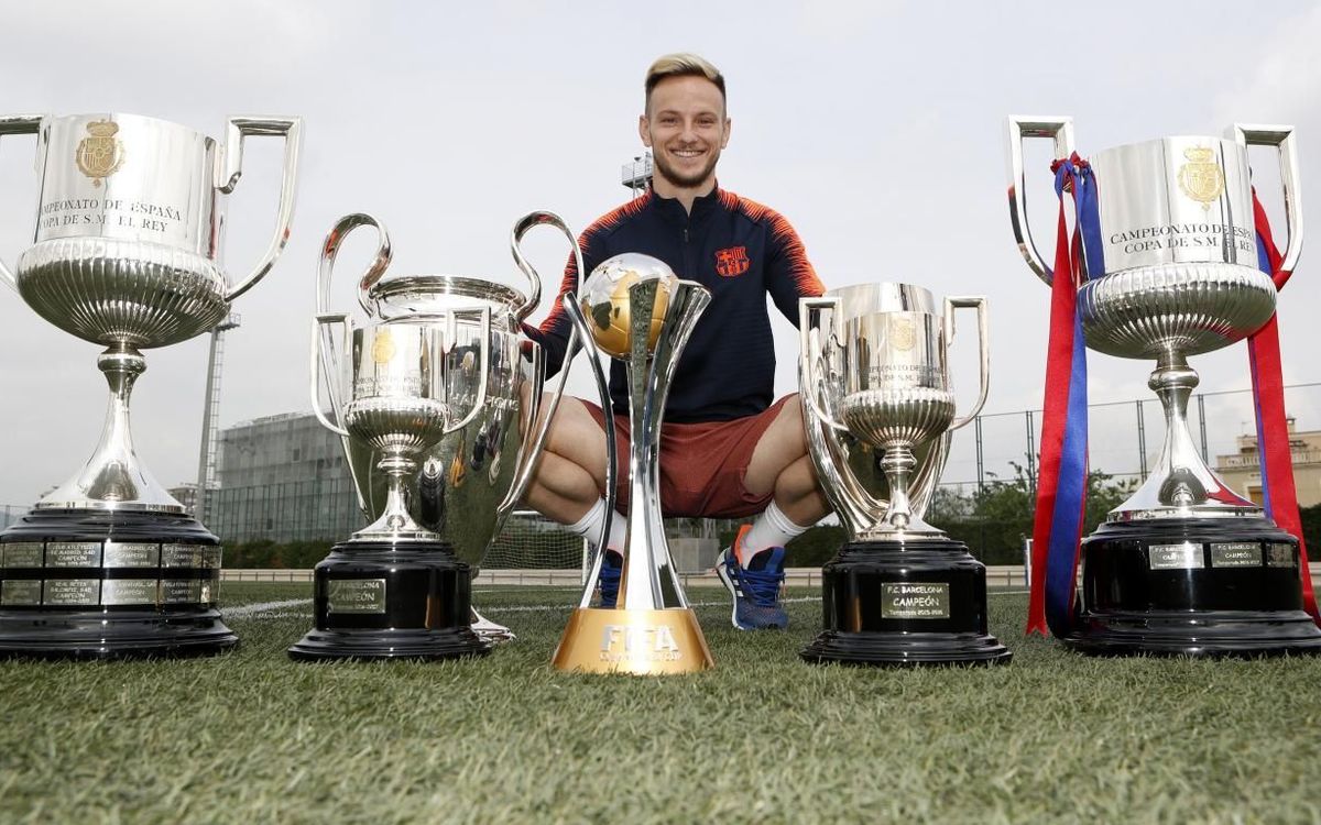 Ivan Rakitic: vuit victòries en 8 finals amb el Barça