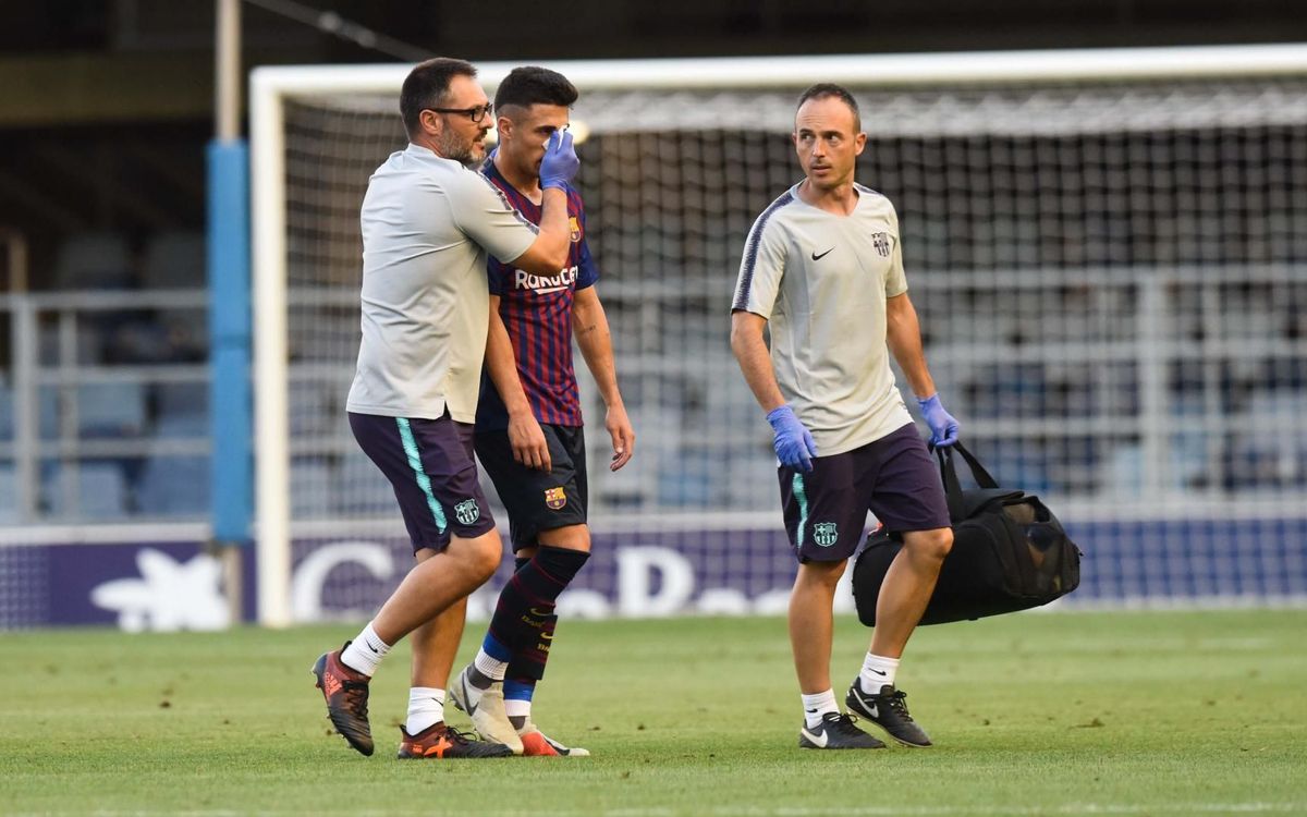 Wague, lesionat a l’adductor dret, i Guillem, amb una fractura al nas