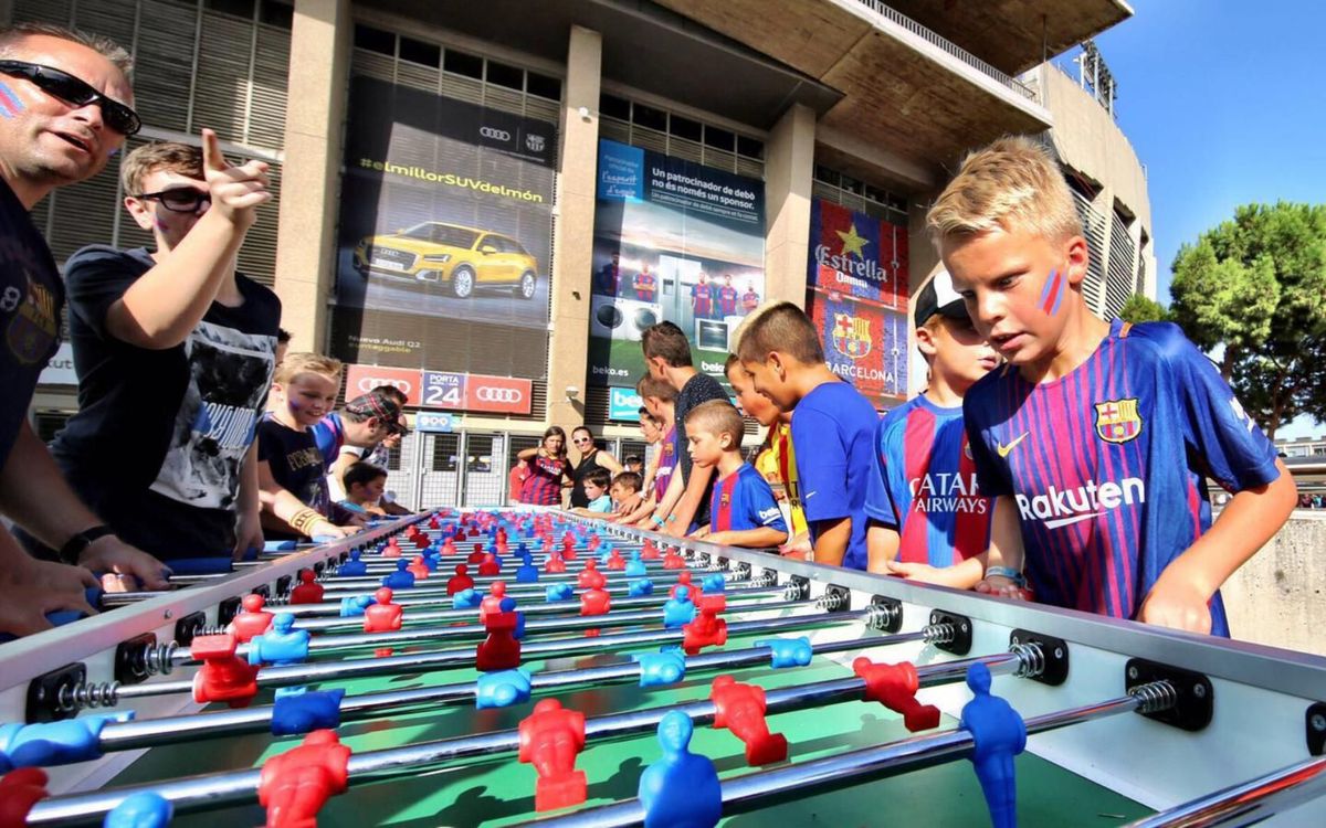 Toda una fiesta familiar en el Camp Nou para el Gamper