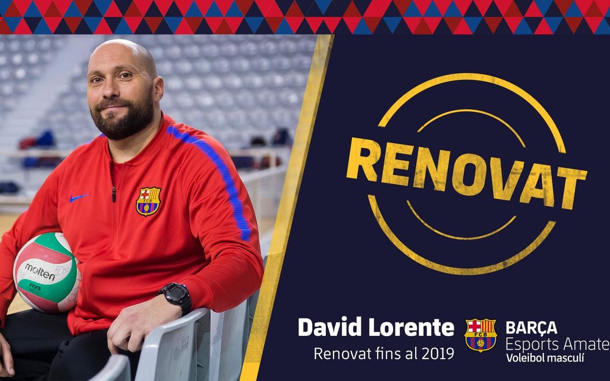 David Lorente seguirá comandando el Barça de voleibol