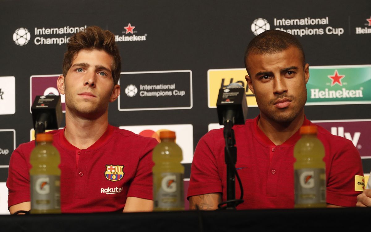 Sergi Roberto y Rafinha coinciden: 