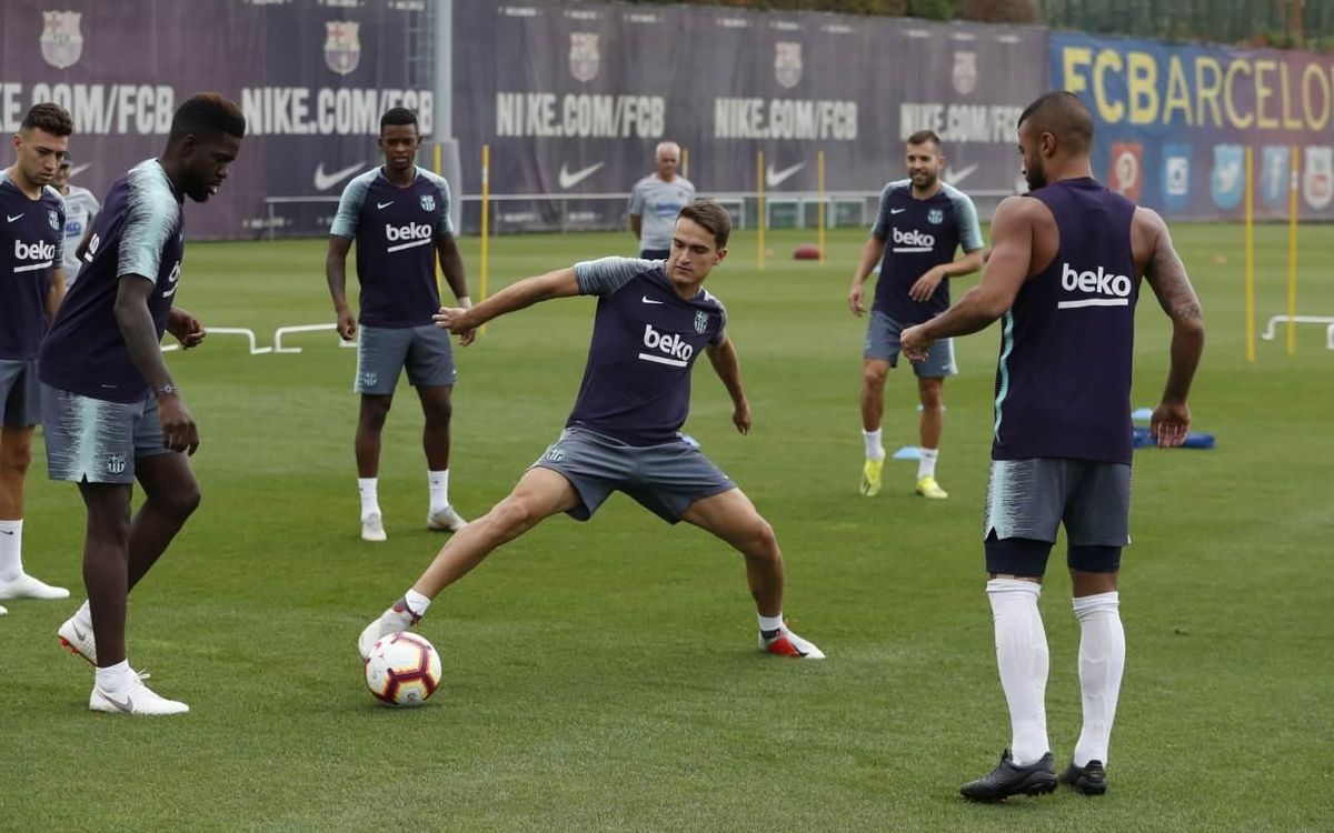 Segunda sesión de la semana para preparar la salida de Liga en Anoeta