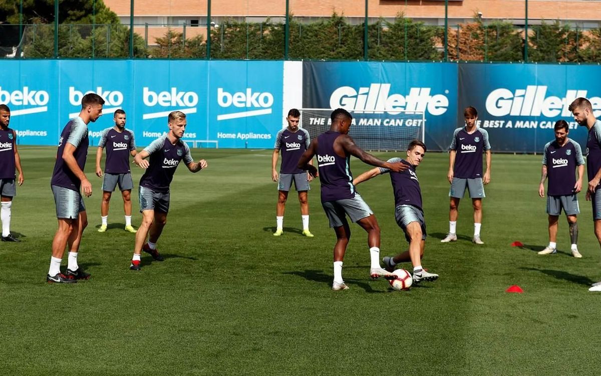 Entrenament en família a la Ciutat Esportiva Joan Gamper