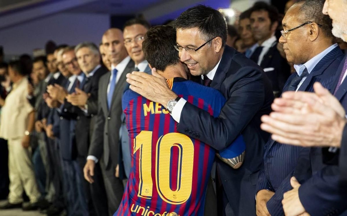 Bartomeu: “Messi és el millor, competeix en una altra categoria”