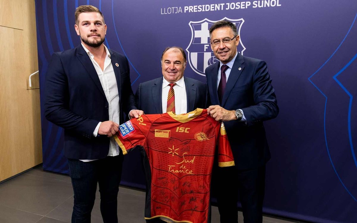 Homenatge als Dragons Catalans després de guanyar la Challenge Cup de rugbi