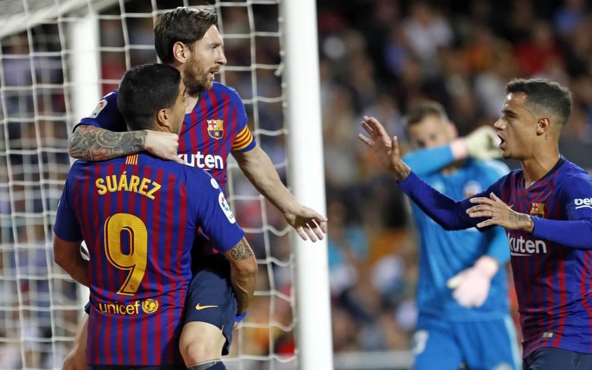 Valencia CF - FC Barcelona: Reparto de puntos en Mestalla (1-1)