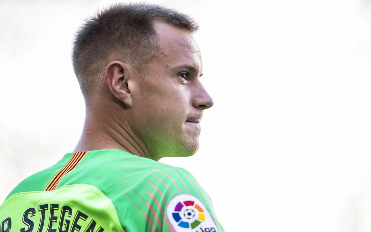 El ritual de Ter Stegen després de cada gol del FC Barcelona