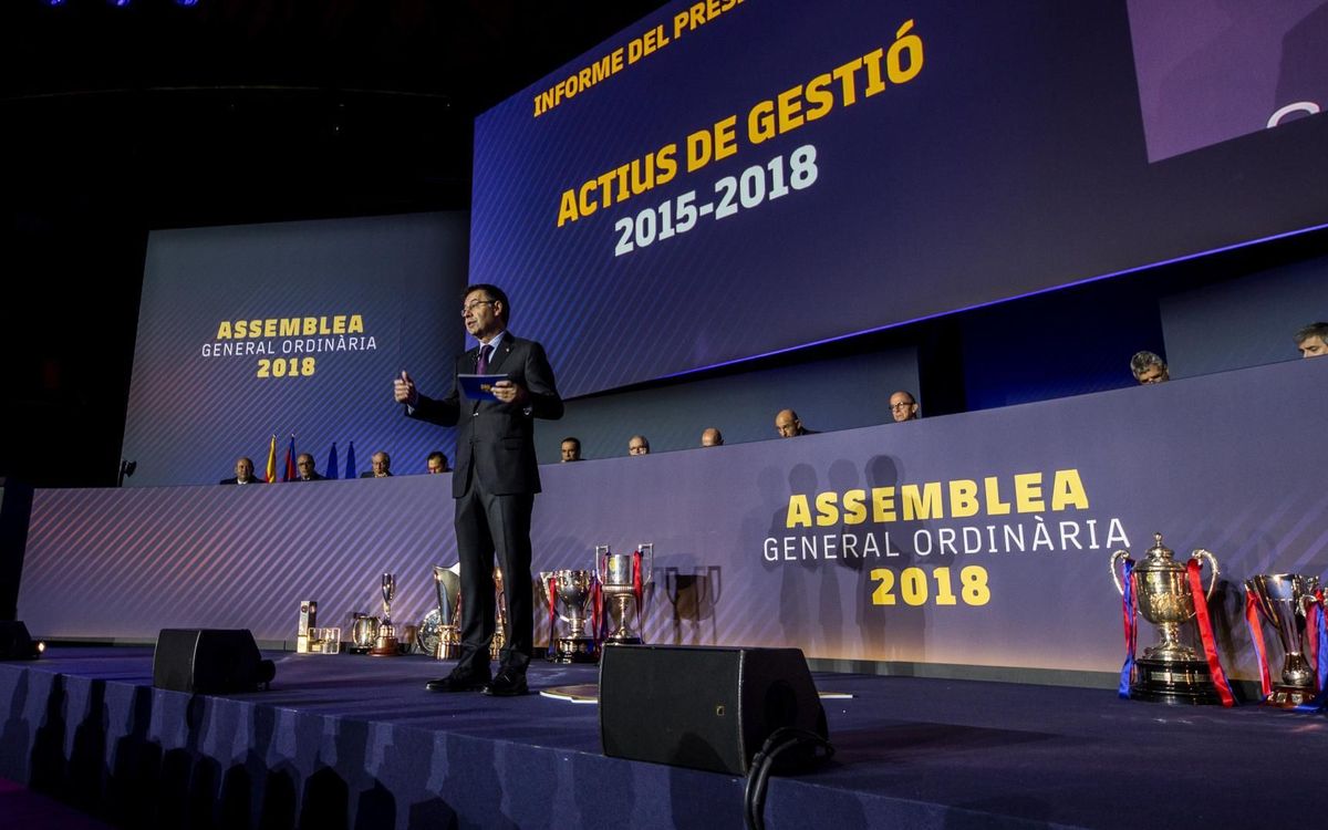 Bartomeu: “El Barça és avui més fort, més sostenible, més compromès i més solidari que mai”