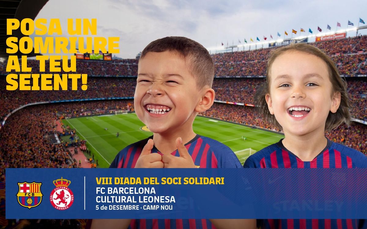 El Club allibera tot el Camp Nou per al partit solidari contra la Cultural Lleonesa a la Copa