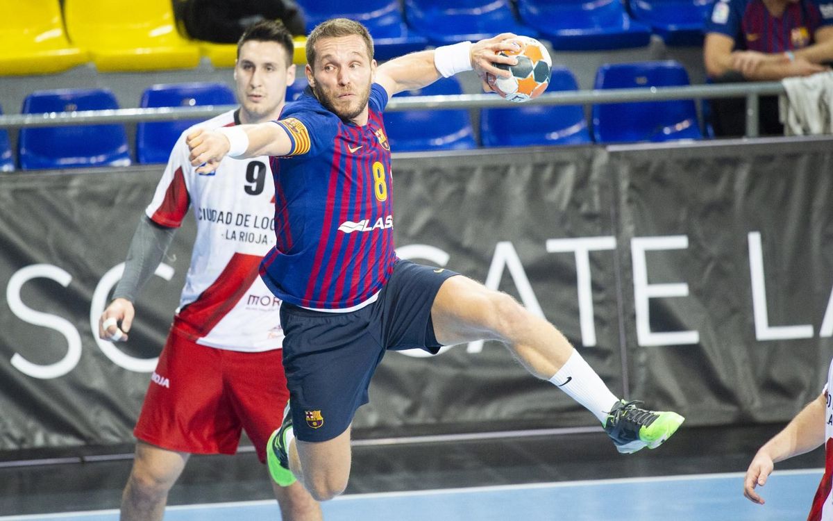 Barça Lassa - BM Logroño La Rioja: Victoria al galope (45-31)