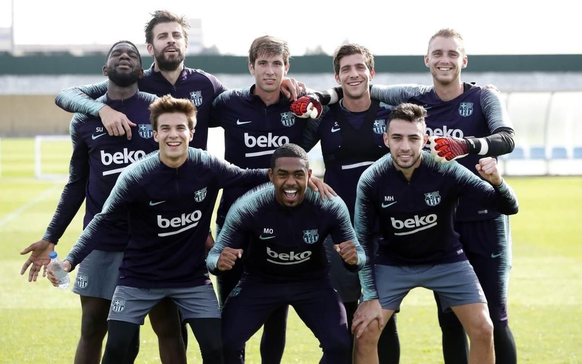 Sergio, S. Roberto, Alba y Cillessen, novetats a l’entrenament