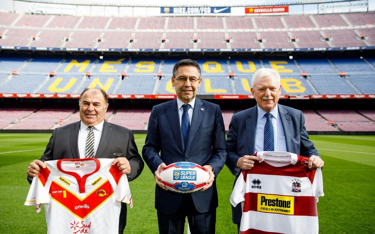 El Camp Nou acogerá un partido de la Super League de rugby a 13 entre los Dragons Catalans y el Wigan el 18 de mayo de 2019