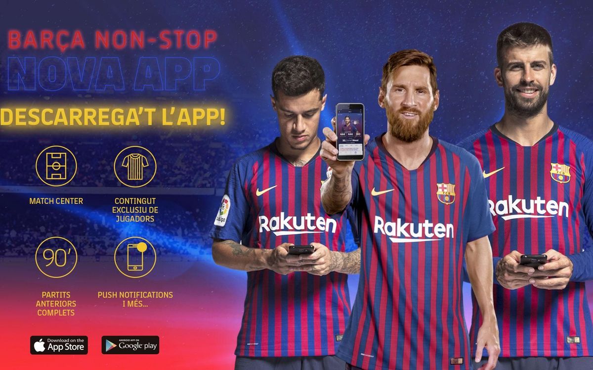 El FC Barcelona estrena web i app, eixos de la nova estratègia digital del Club