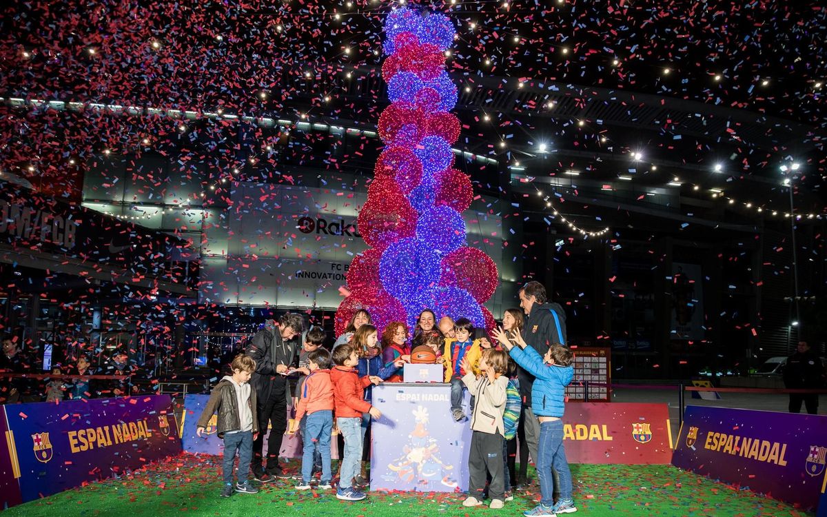 Festa inaugural de les Activitats de Nadal abans del Barça-Celta