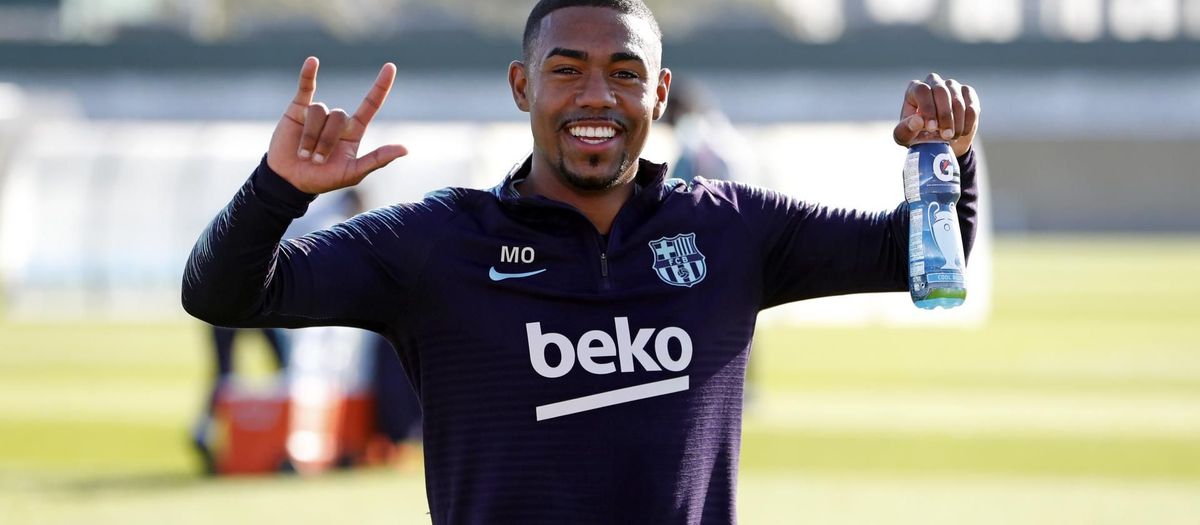 Malcom back at training