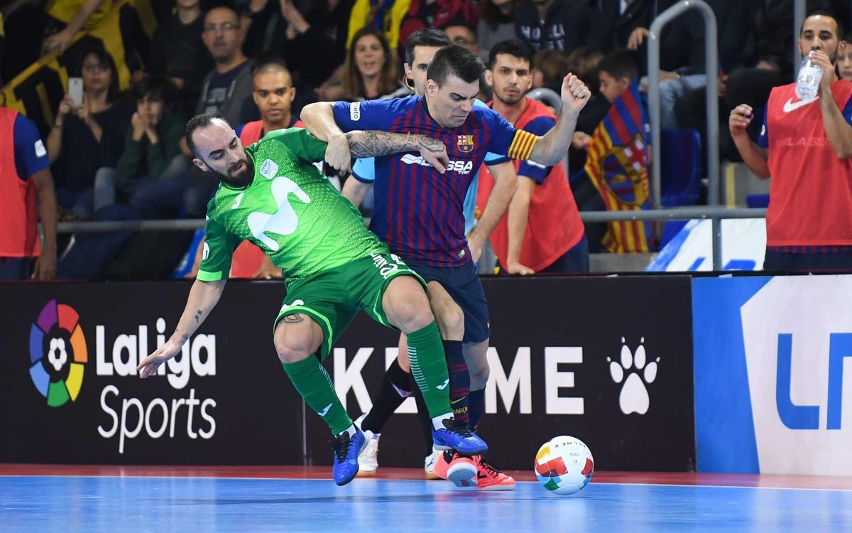 Barça Lassa - Inter Movistar: Empate con festival goleador (4-4)