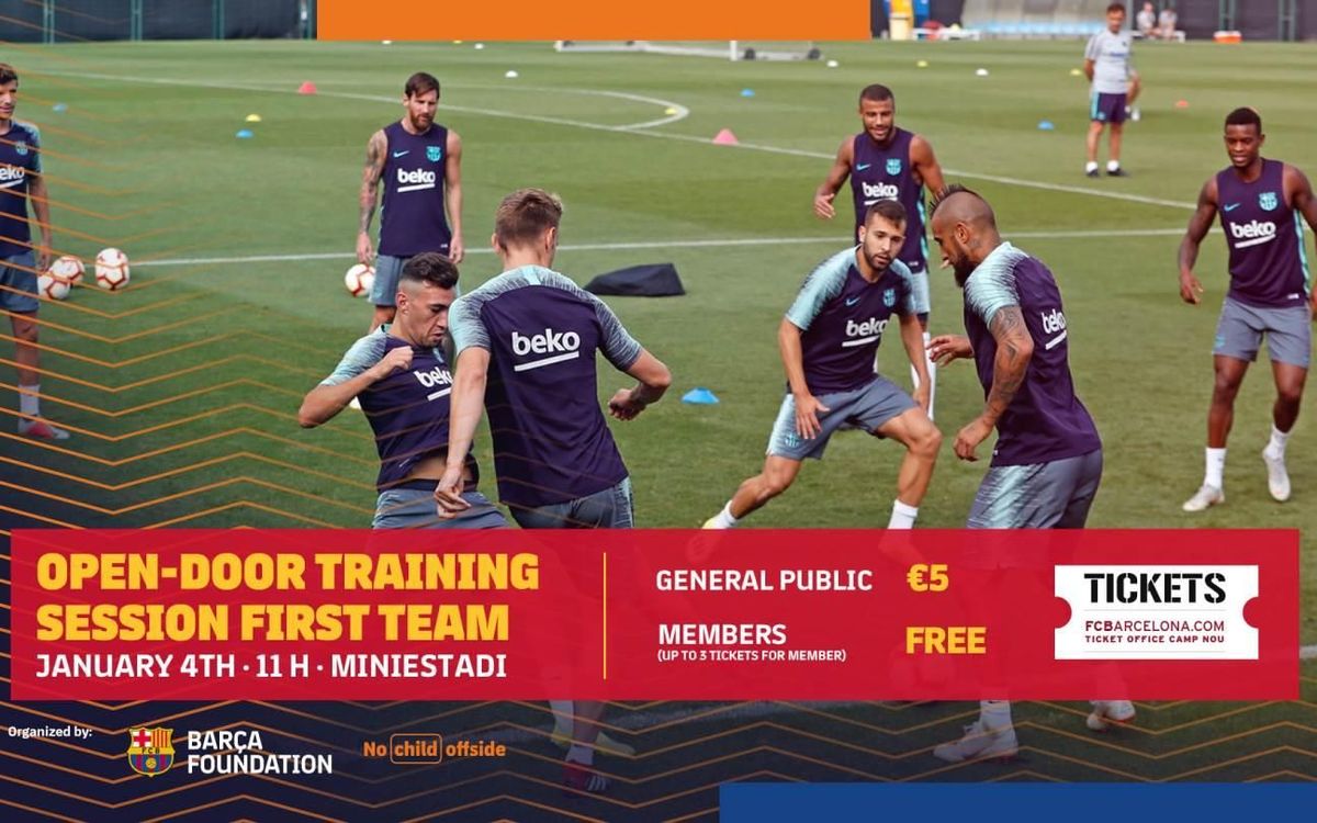 Barça to hold annual open training session on January 4