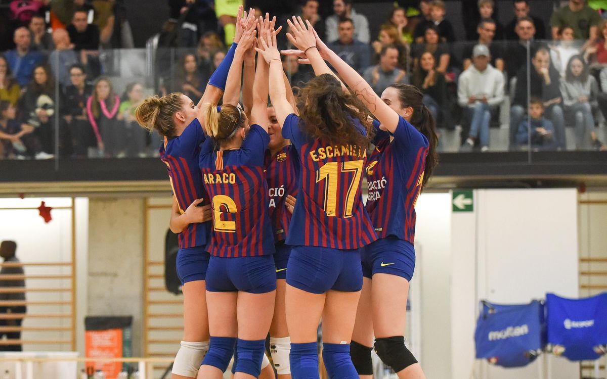 El Barça de voleibol femení jugarà el play off de lliga