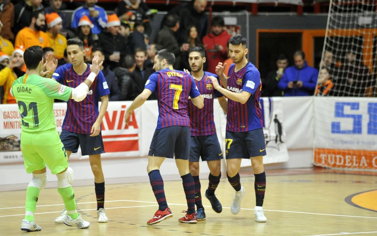 Aspil-Vidal Ribera Navarra 2-3 Barça Lassa: Win to close the year