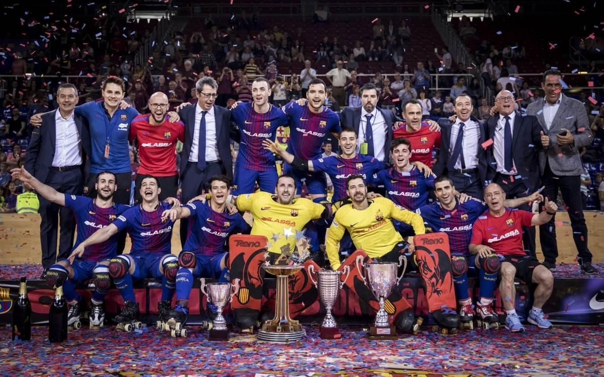 hoquei patins campions 2017 2018 palau celebracio