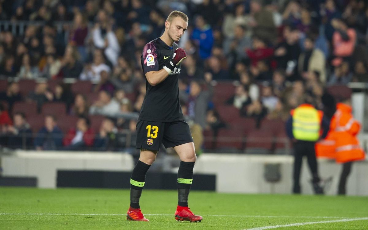 Cillessen en un partit de Copa
