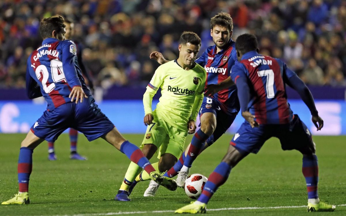 Levante - Barça : Tout se jouera au Camp Nou (2-1)
