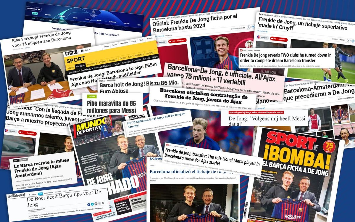 De Jong move makes global headlines