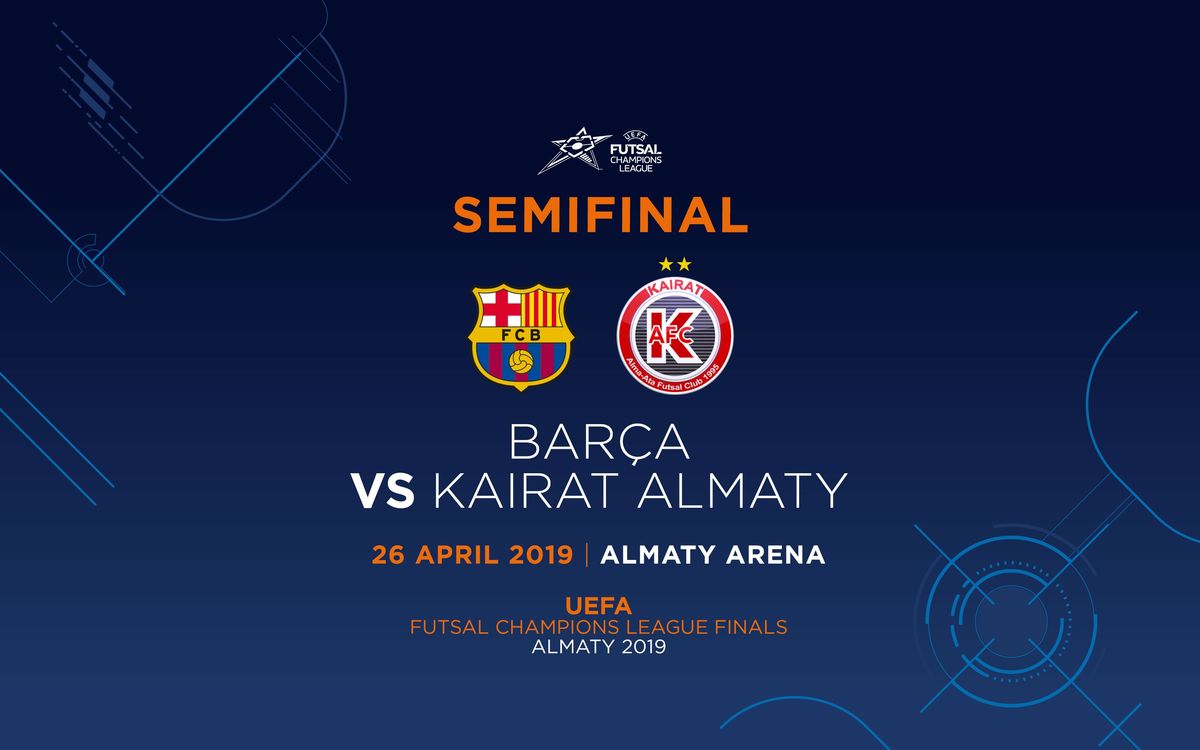 Barça - Kairat, en las semifinales de la UEFA Futsal Champions League