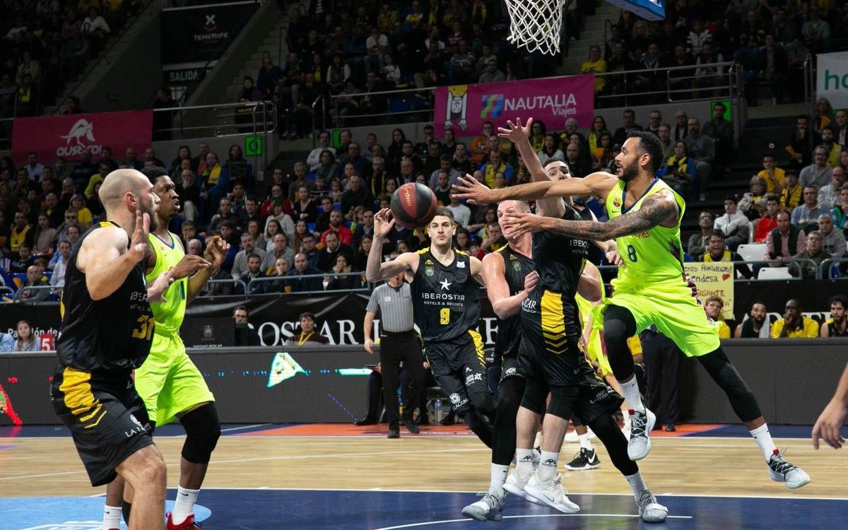 Iberostar Tenerife - Barça Lassa: Superados por la defensa canaria (63-57)