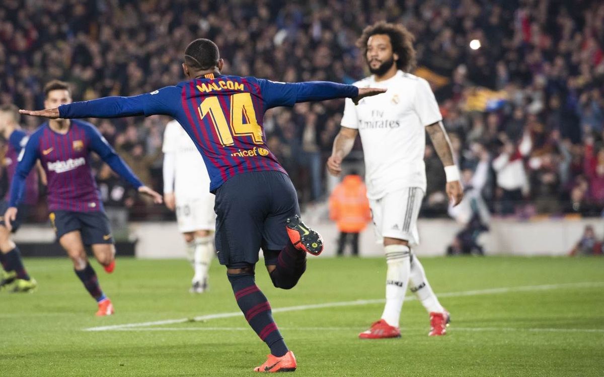 Malcom: debut con gol en un Clásico